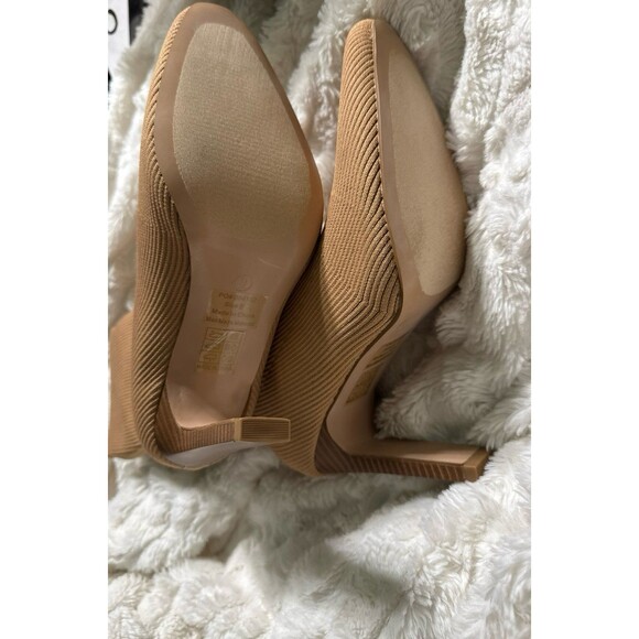 JOURNEE COLLECTION Tan Elissa Pull-On Slim Stack Heel Sock Boots - Picture 10 of 12